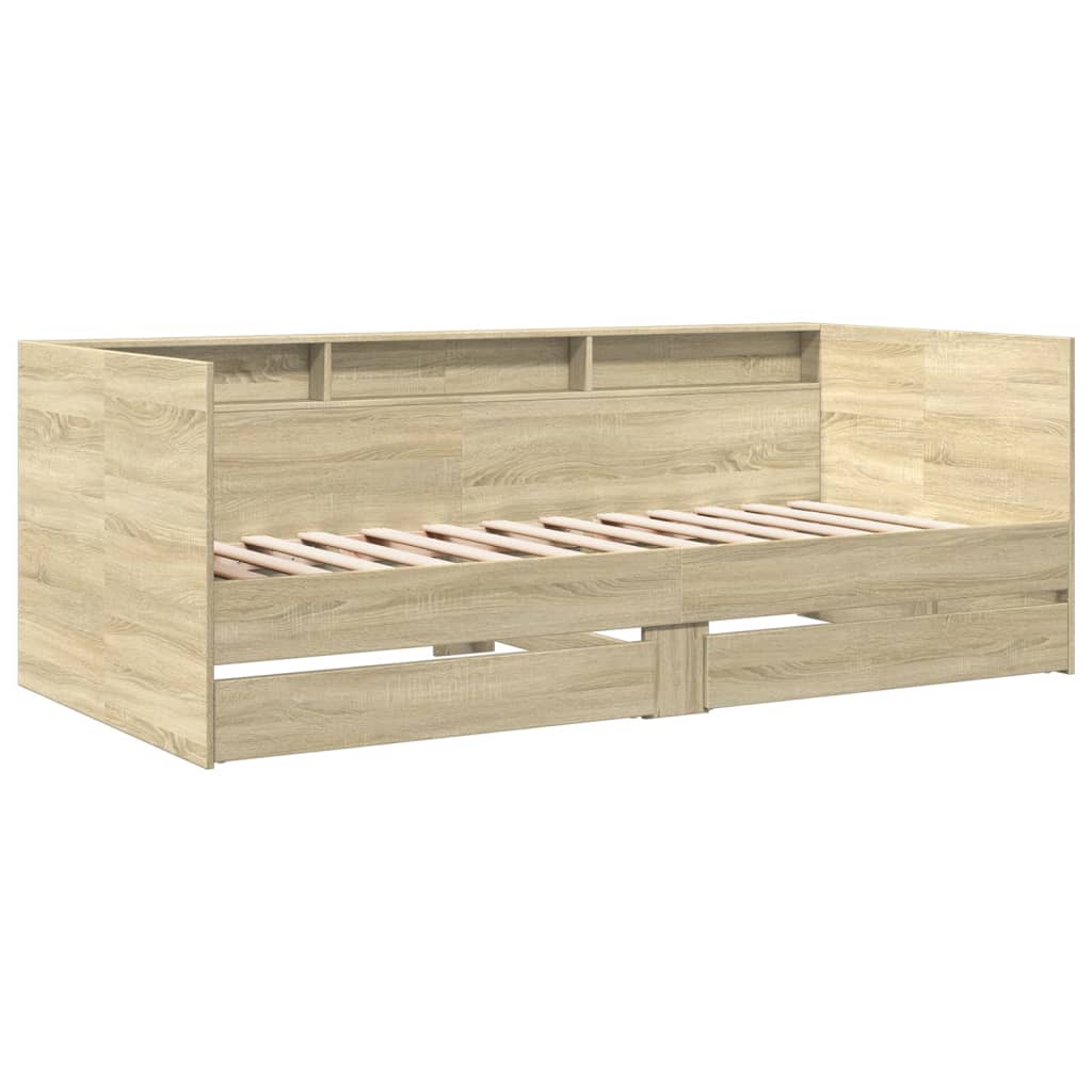 Divano Letto con Cassetti senza Materasso 100x200 cm