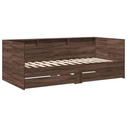 Divano Letto con Cassetti senza Materasso 100x200 cm