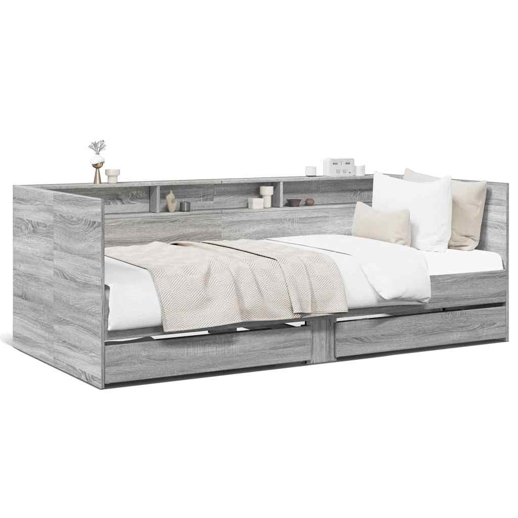 Divano Letto con Cassetti senza Materasso 90x200 cm