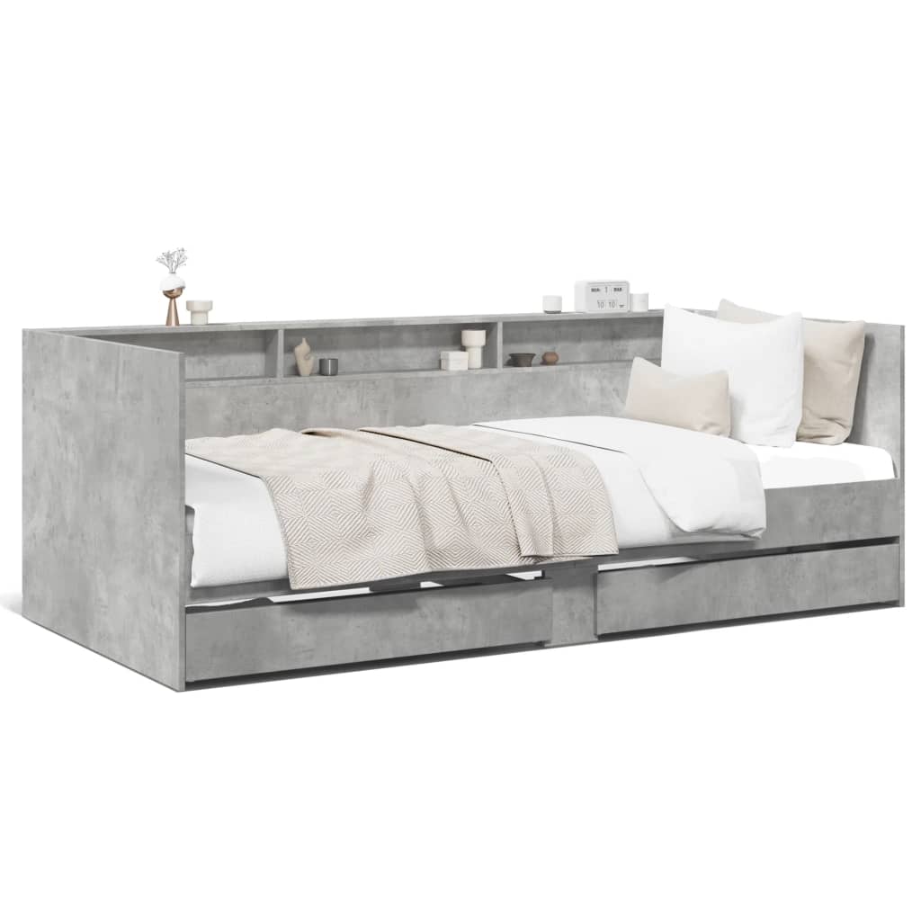 Divano Letto con Cassetti senza Materasso 90x190 cm
