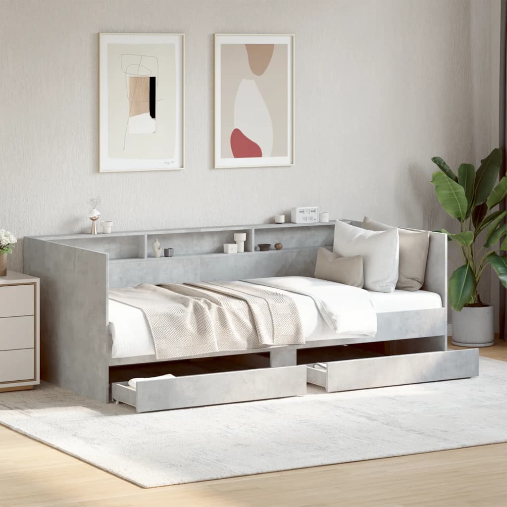 Divano Letto con Cassetti senza Materasso 90x190 cm
