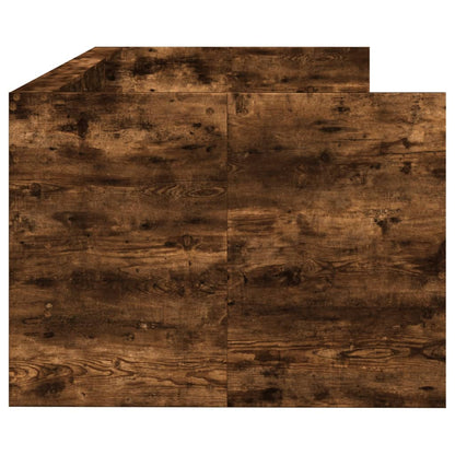 Divano Letto con Cassetti senza Materasso Rovere Fumo 90x190 cm