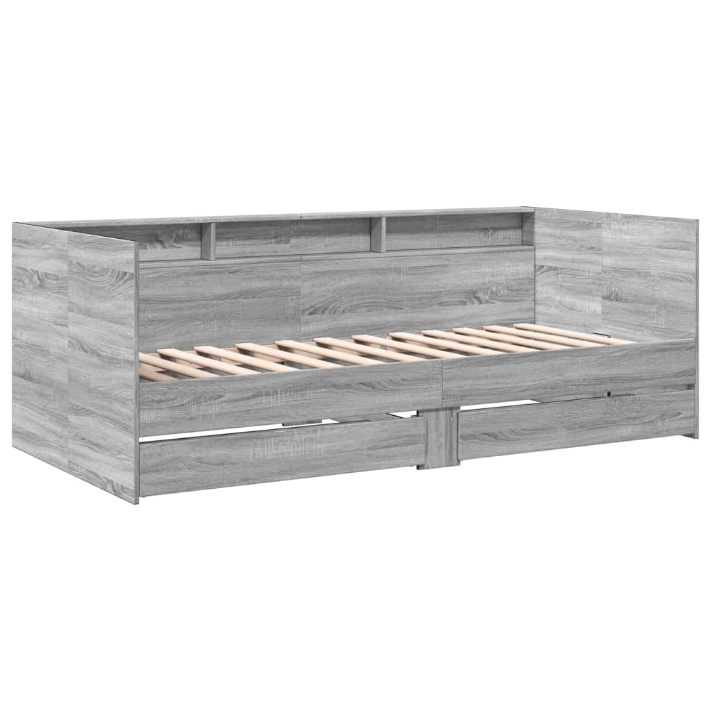 Divano Letto con Cassetti senza Materasso 90x190 cm