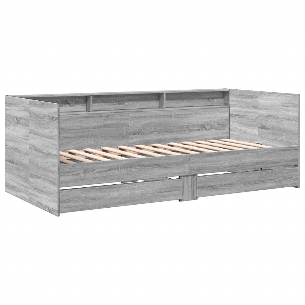 Divano Letto con Cassetti senza Materasso 75x190 cm