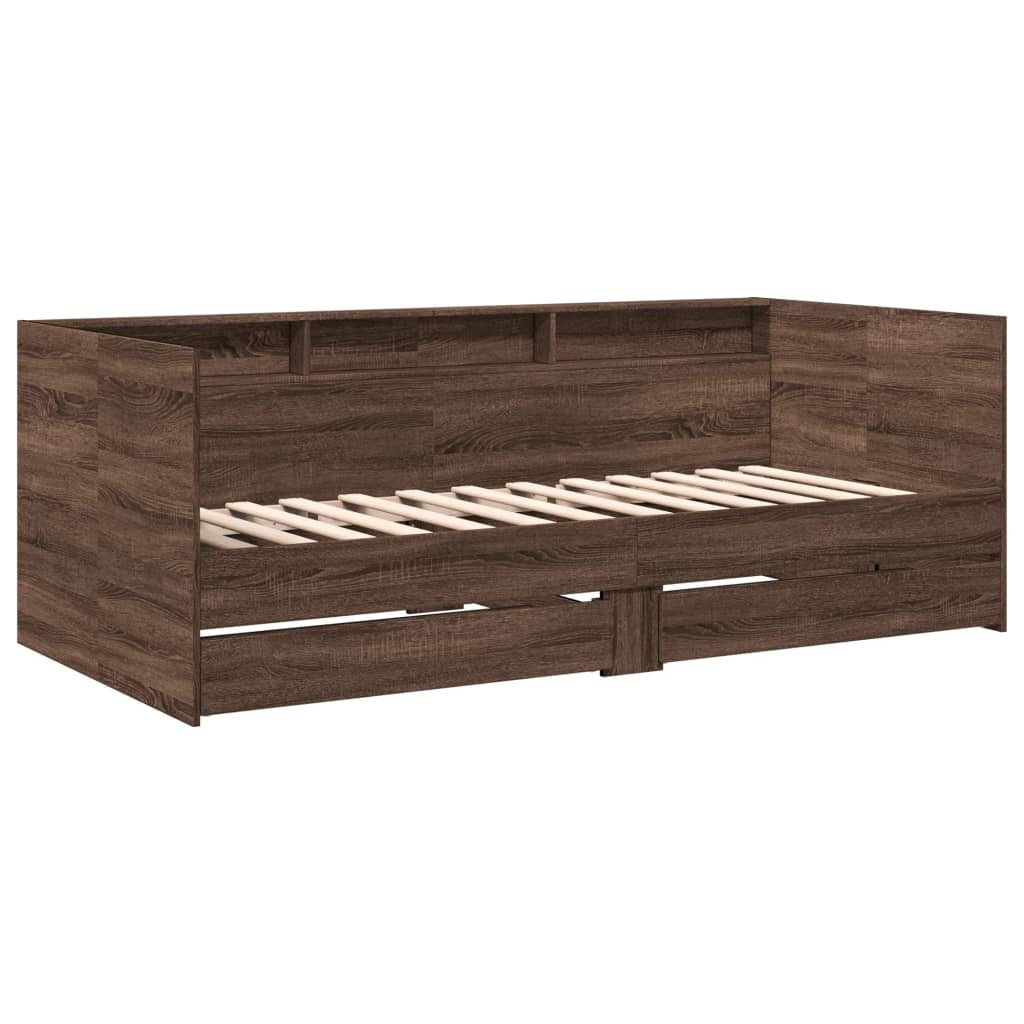 Divano Letto con Cassetti senza Materasso 75x190 cm
