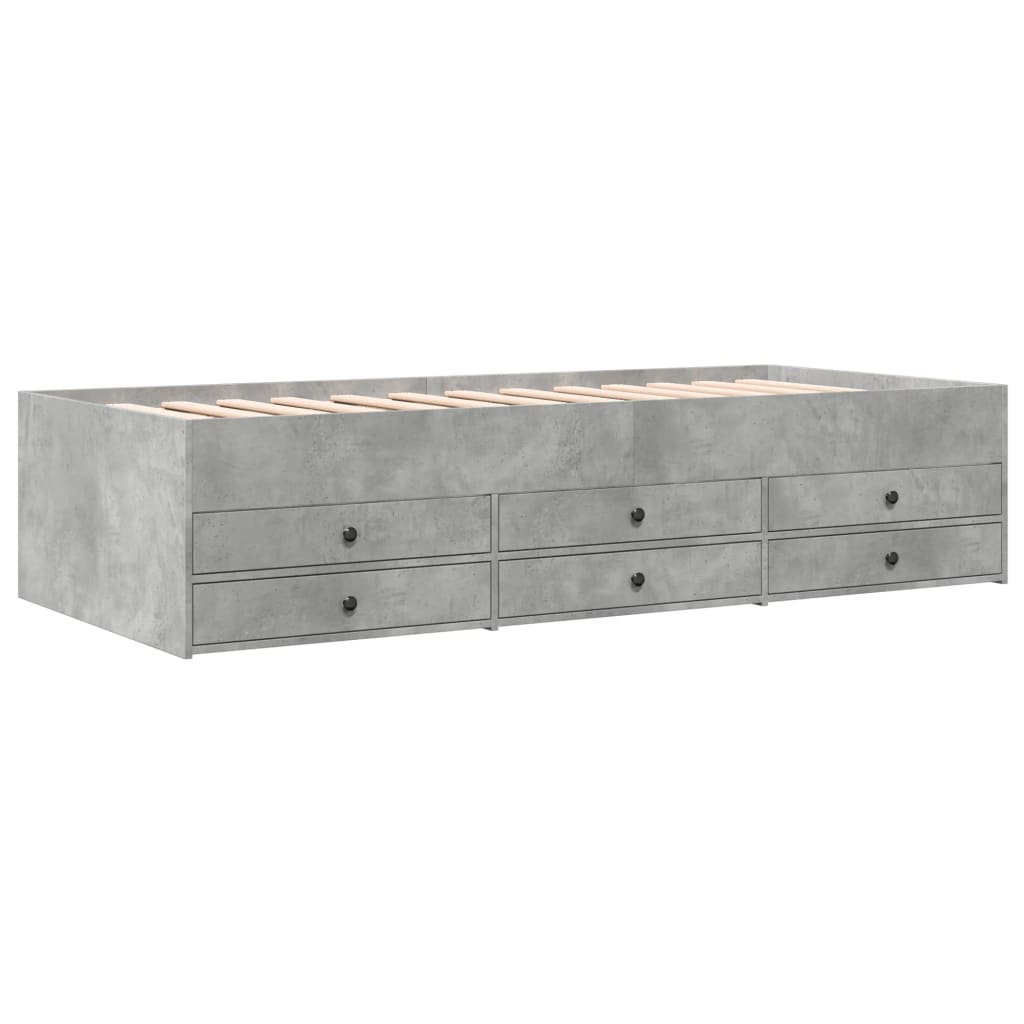 Divano Letto con Cassetti senza Materasso 100x200 cm