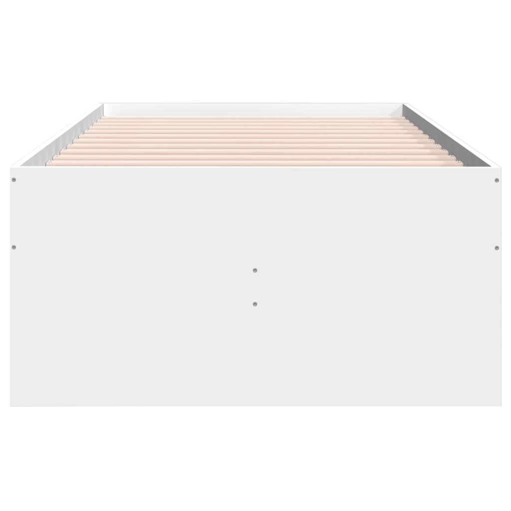 Divano Letto con Cassetti senza Materasso Bianco 90x200 cm