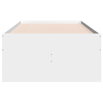 Divano Letto con Cassetti senza Materasso Bianco 90x200 cm