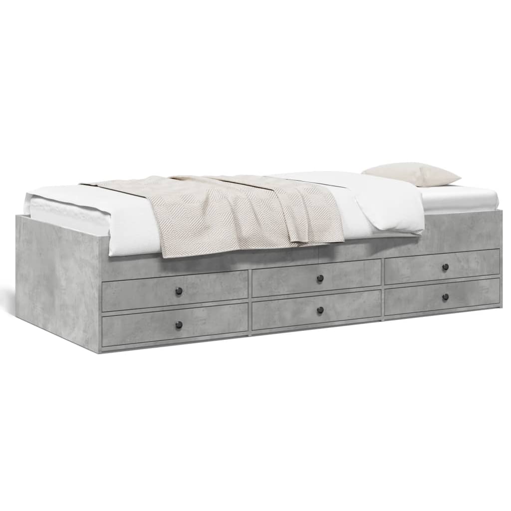 Divano Letto con Cassetti senza Materasso 90x200 cm