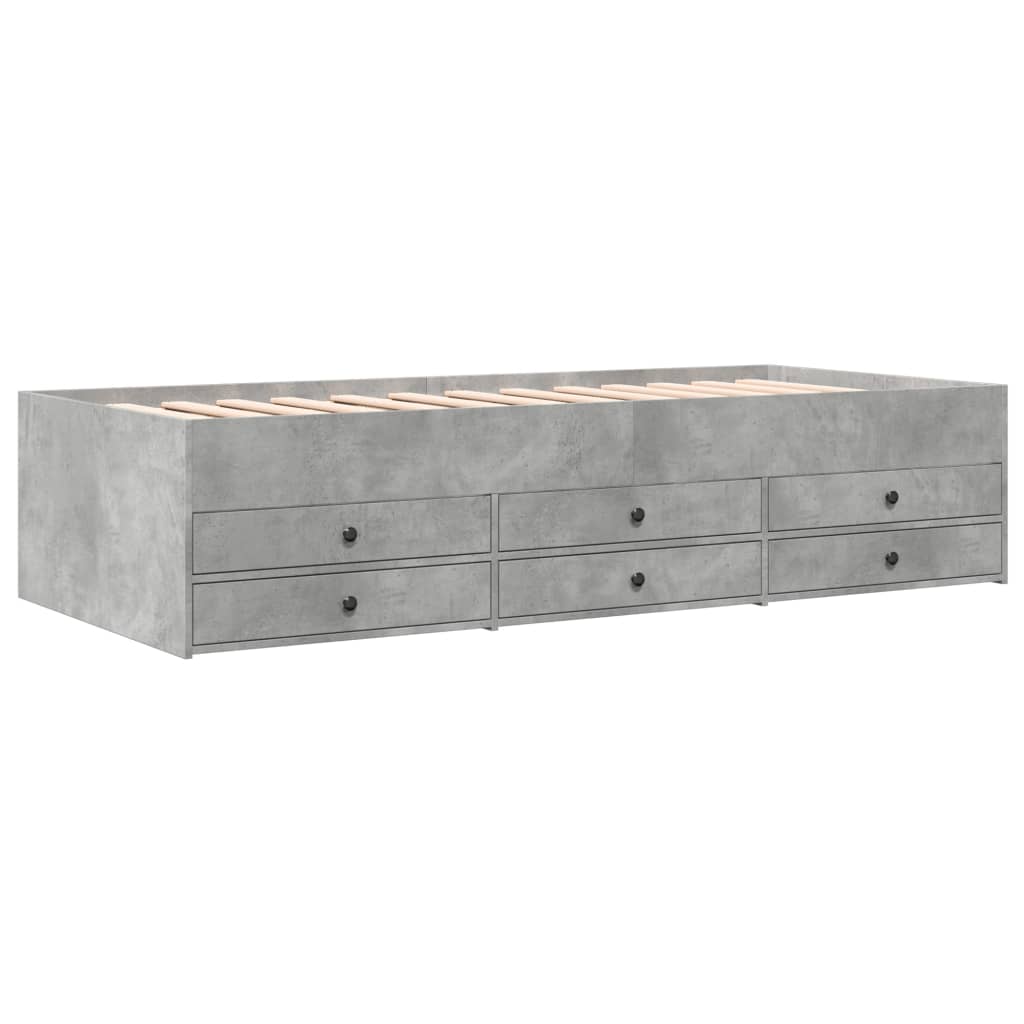 Divano Letto con Cassetti senza Materasso 90x200 cm