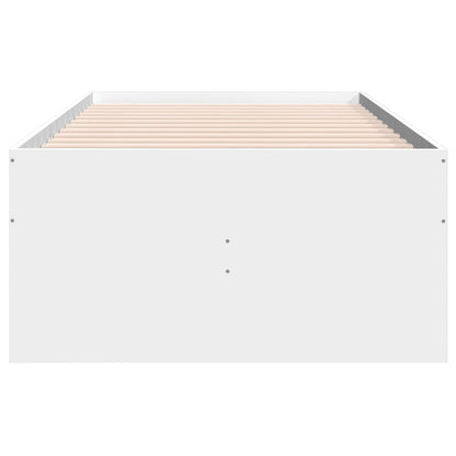 Divano Letto con Cassetti senza Materasso Bianco 90x190 cm
