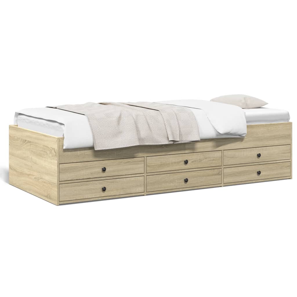 Divano Letto con Cassetti senza Materasso 90x190 cm