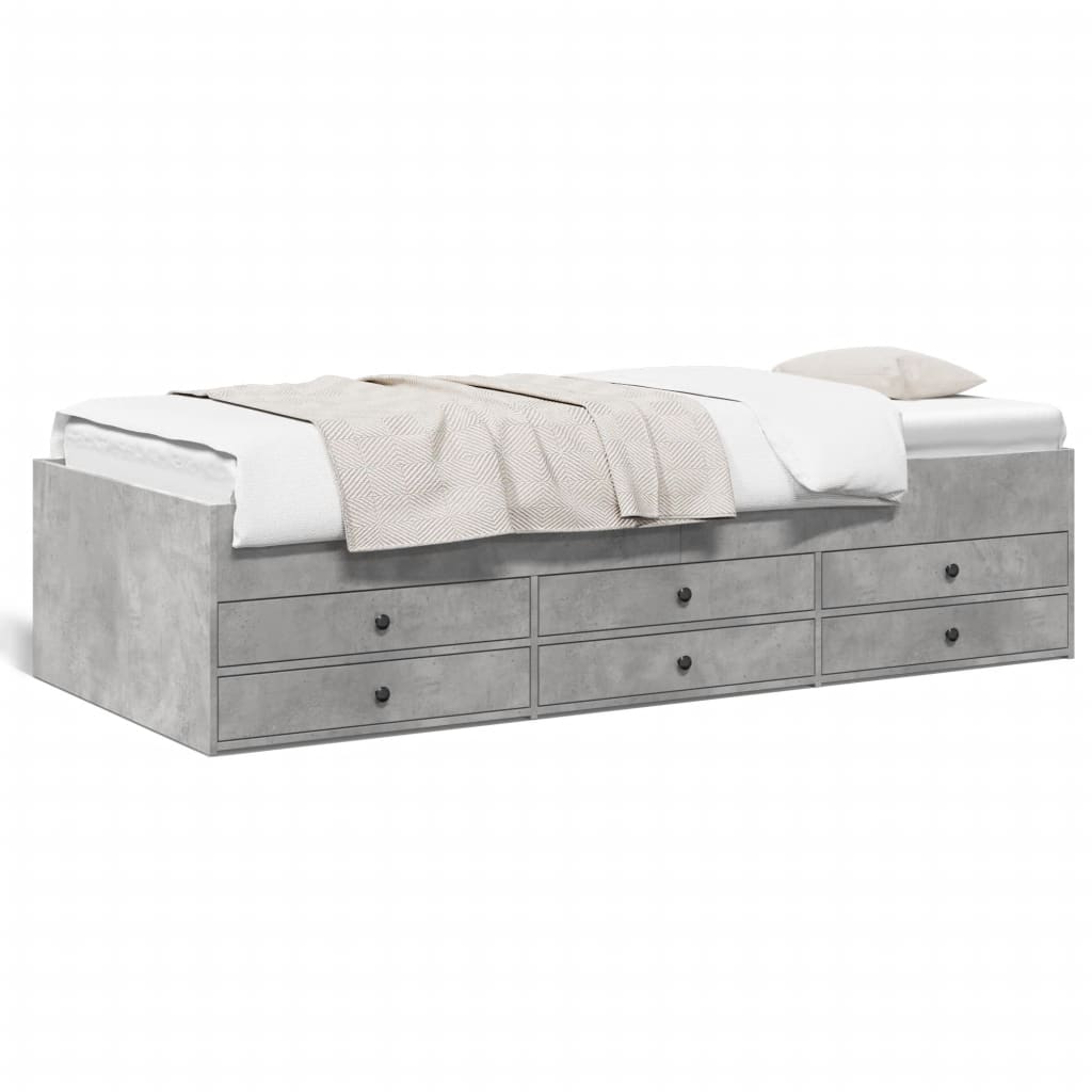 Divano Letto con Cassetti senza Materasso 75x190 cm