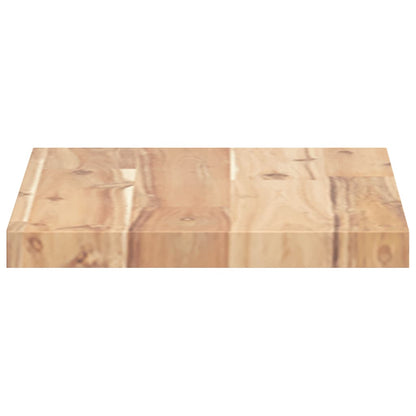 Mensole da Parete 2 pz 60x20x2 cm Legno Acacia Non Trattato