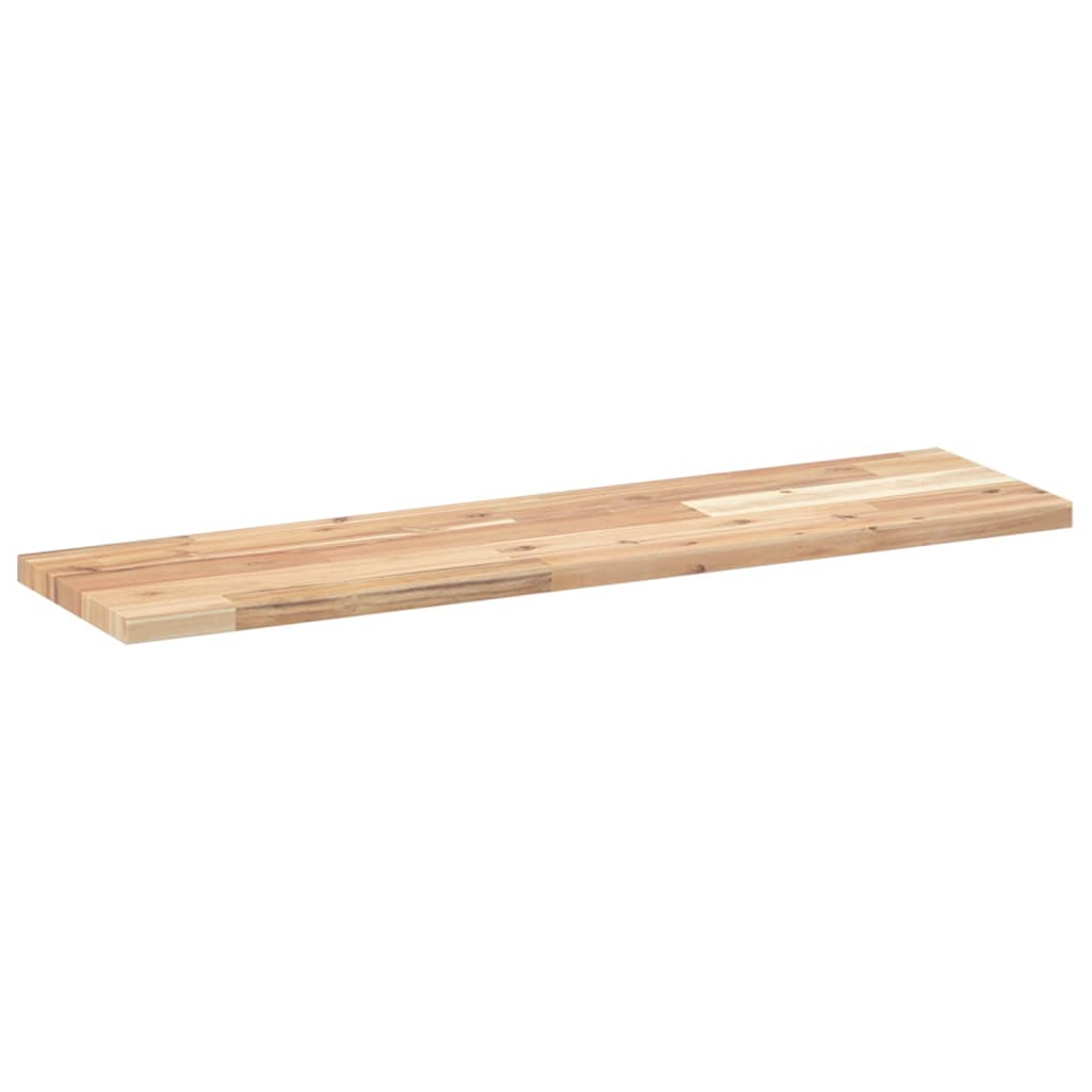 Ripiano a Parete 80x20x2 cm Legno Massello Acacia Non Trattato