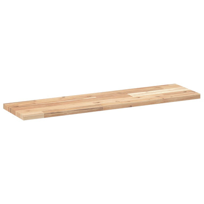 Mensole da Parete 2 pz 80x20x2 cm Legno Acacia Non Trattato