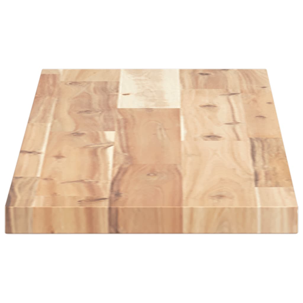 Mensole da Parete 2 pz 80x20x2 cm Legno Acacia Non Trattato