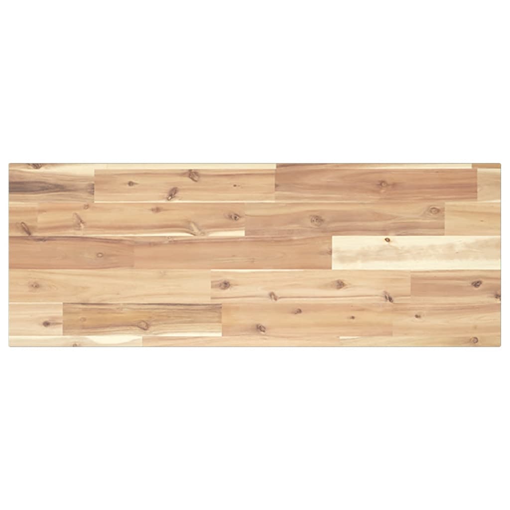 Ripiano a Parete 100x30x2 cm Legno Massello Acacia Non Trattato