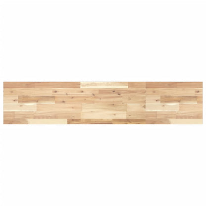 Ripiano a Parete 120x30x2 cm Legno Massello Acacia Non Trattato