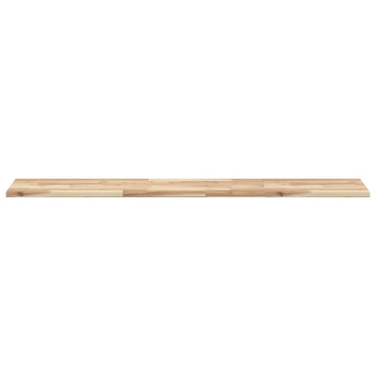 Ripiano a Parete 120x30x2 cm Legno Massello Acacia Non Trattato