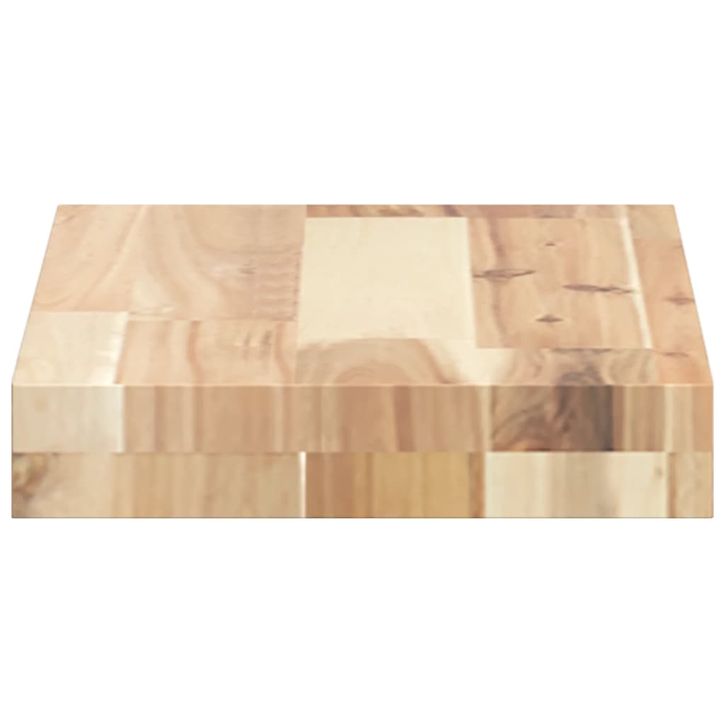 Mensole da Parete 2 pz 40x20x4 cm Legno Acacia Non Trattato