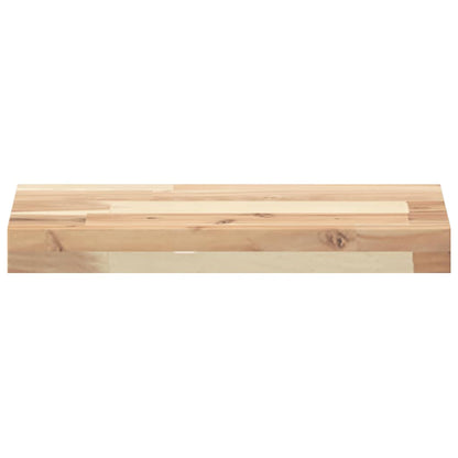 Mensole da Parete 3 pz 60x20x4 cm Legno Acacia Non Trattato