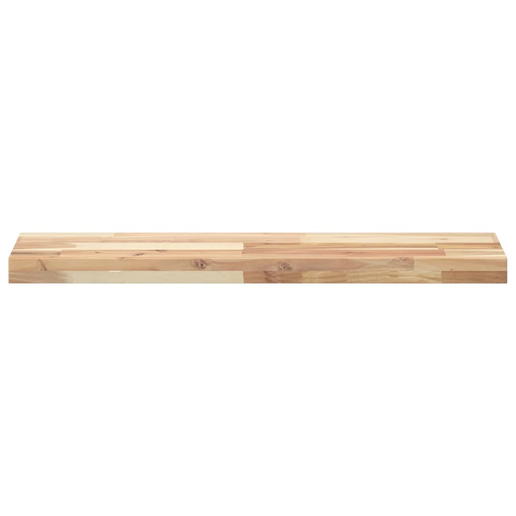 Mensole da Parete 4 pz 80x20x4 cm Legno Acacia Non Trattato