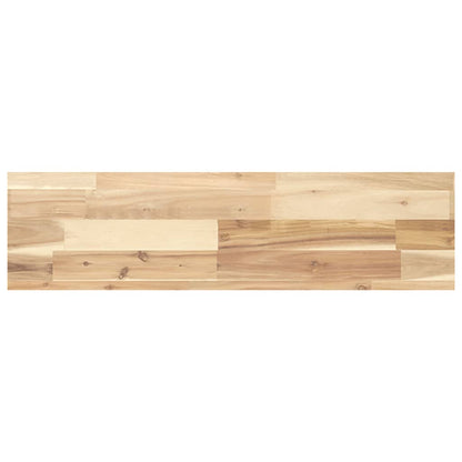 Ripiano a Parete 100x20x4 cm Legno Massello Acacia Non Trattato