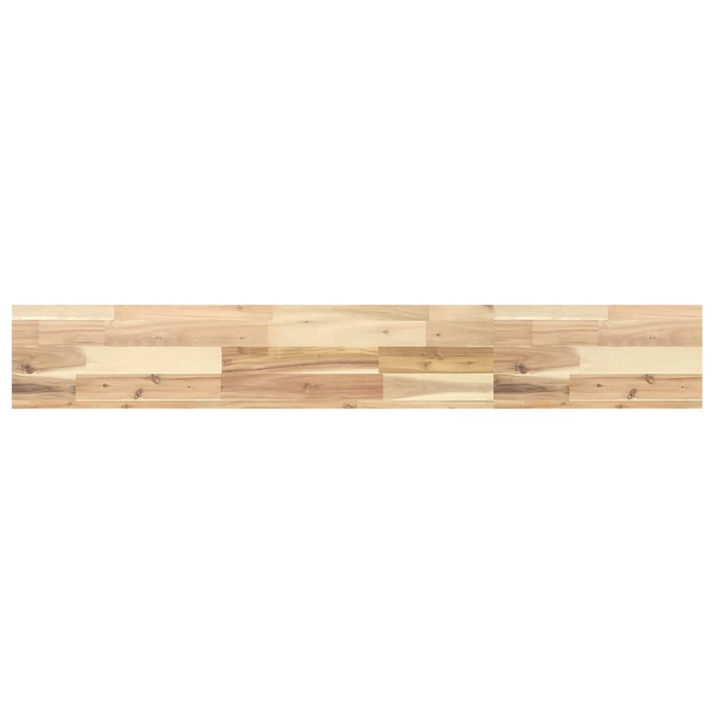 Ripiano a Parete 120x20x4 cm Legno Massello Acacia Non Trattato