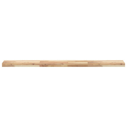 Ripiano a Parete 160x20x4 cm Legno Massello Acacia Non Trattato