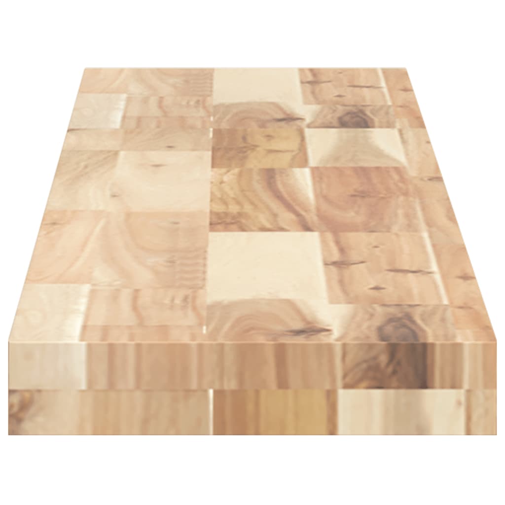 Mensole da Parete 2 pz 160x20x4 cm Legno Acacia Non Trattato