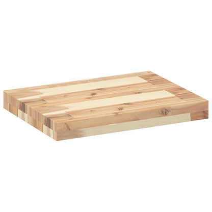 Mensole da Parete 2 pz 40x30x4 cm Legno Acacia Non Trattato