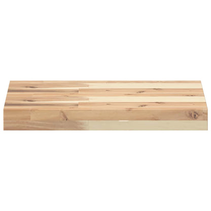 Mensole da Parete 2 pz 40x30x4 cm Legno Acacia Non Trattato