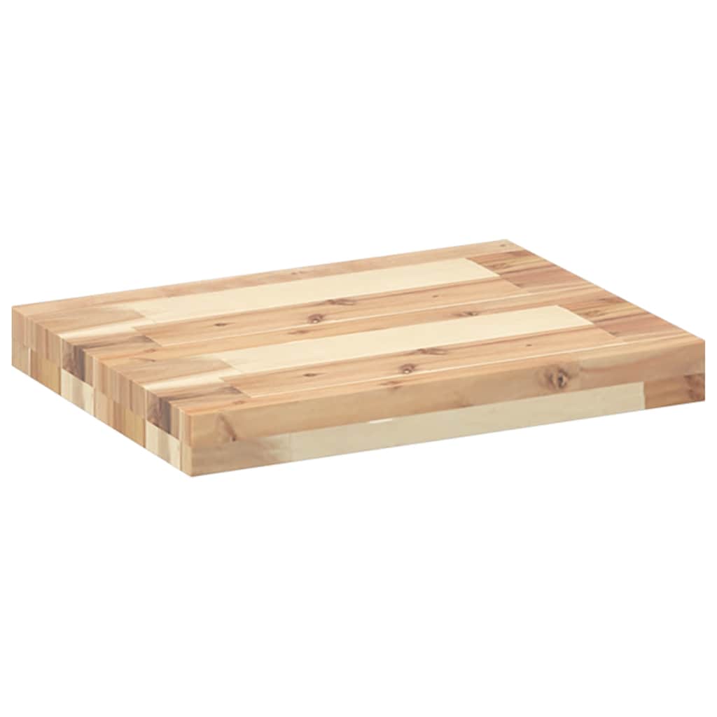 Mensole da Parete 4 pz 40x30x4 cm Legno Acacia Non Trattato