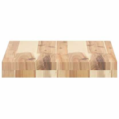 Mensole da Parete 4 pz 40x30x4 cm Legno Acacia Non Trattato