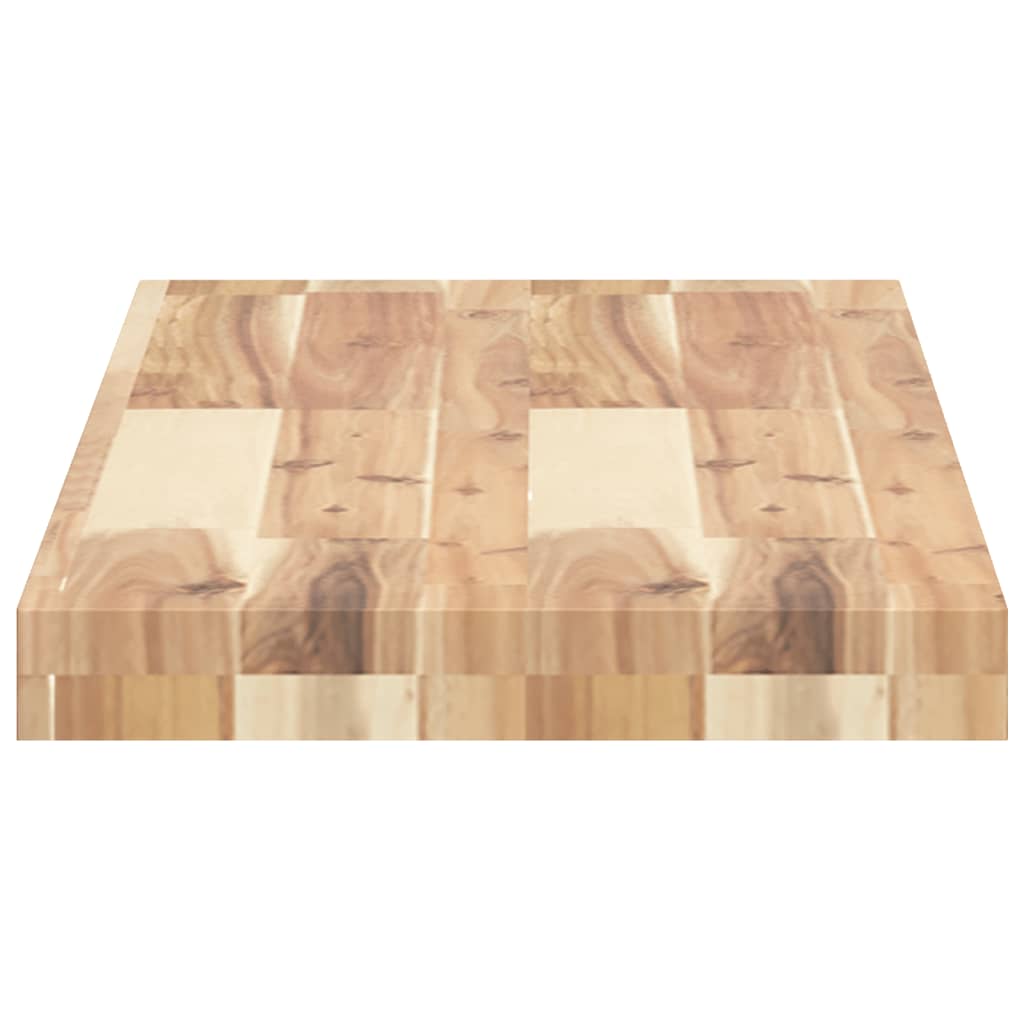 Ripiano a Parete 80x30x4 cm Legno Massello Acacia Non Trattato