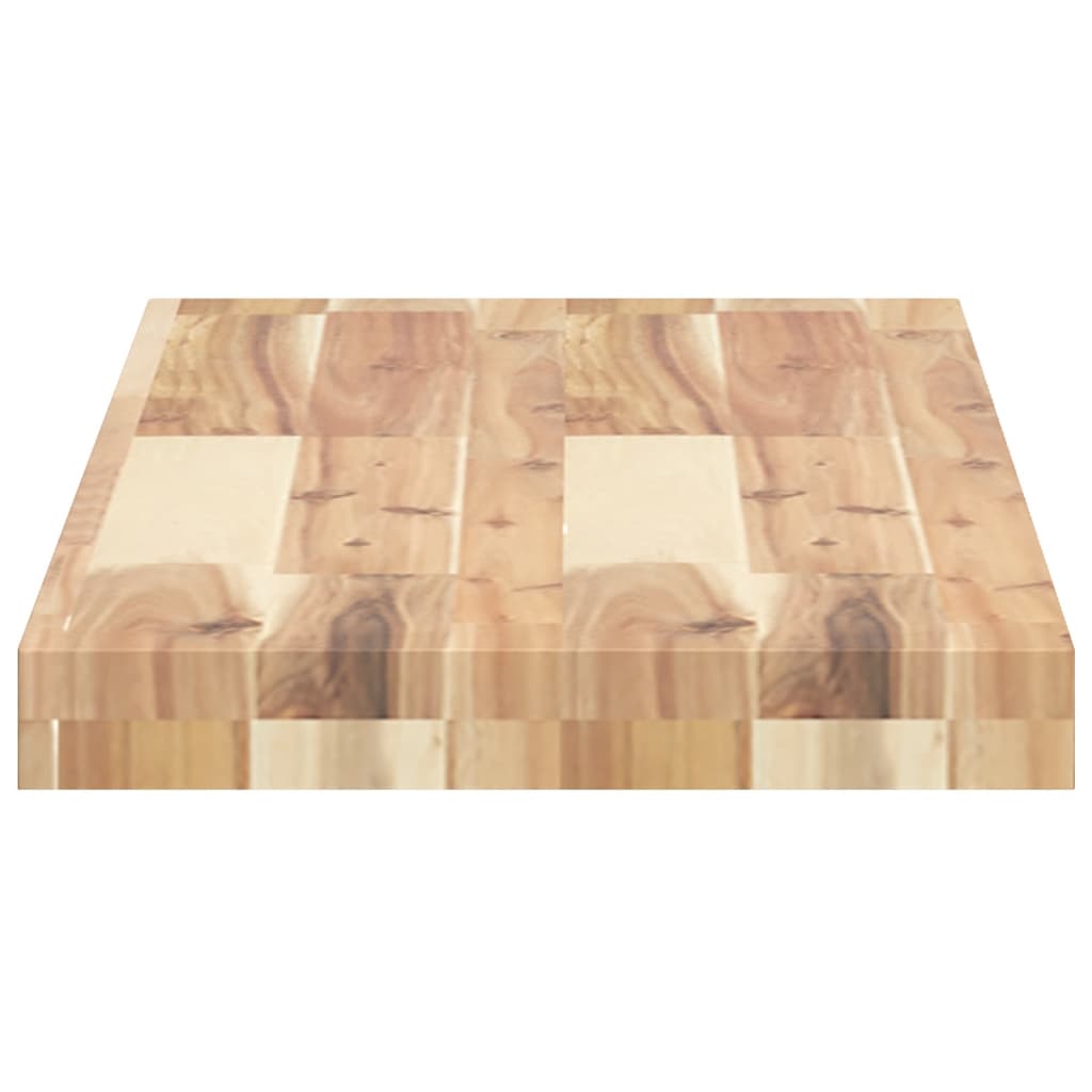 Mensole da Parete 2 pz 80x30x4 cm Legno Acacia Non Trattato