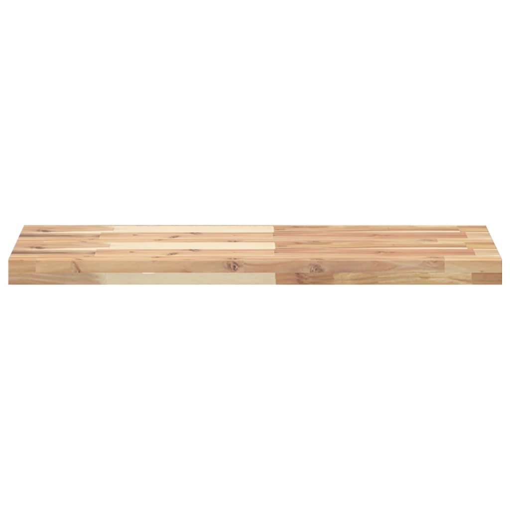 Ripiano a Parete 100x30x4 cm Legno Massello Acacia Non Trattato