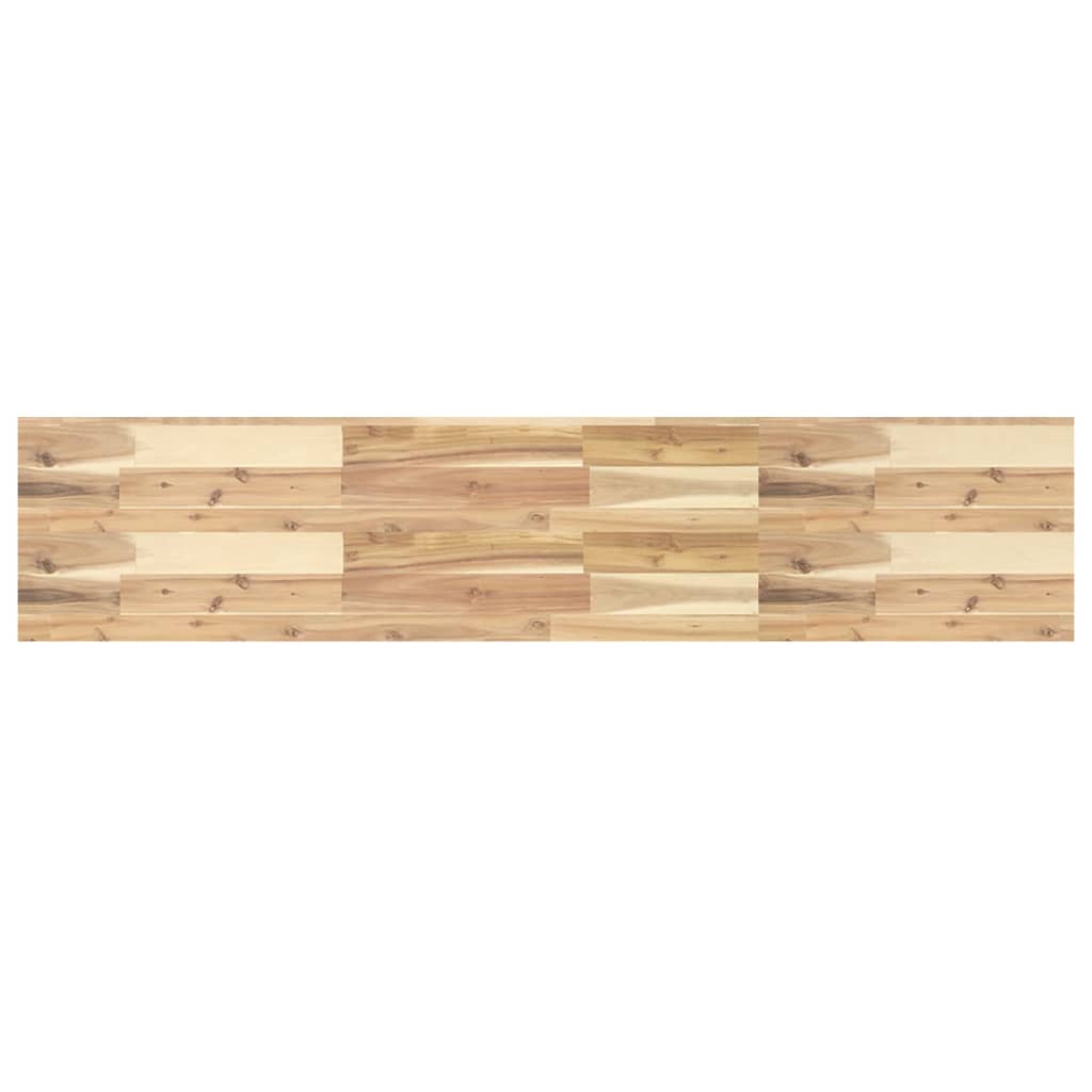 Ripiano a Parete 120x30x4 cm Legno Massello Acacia Non Trattato