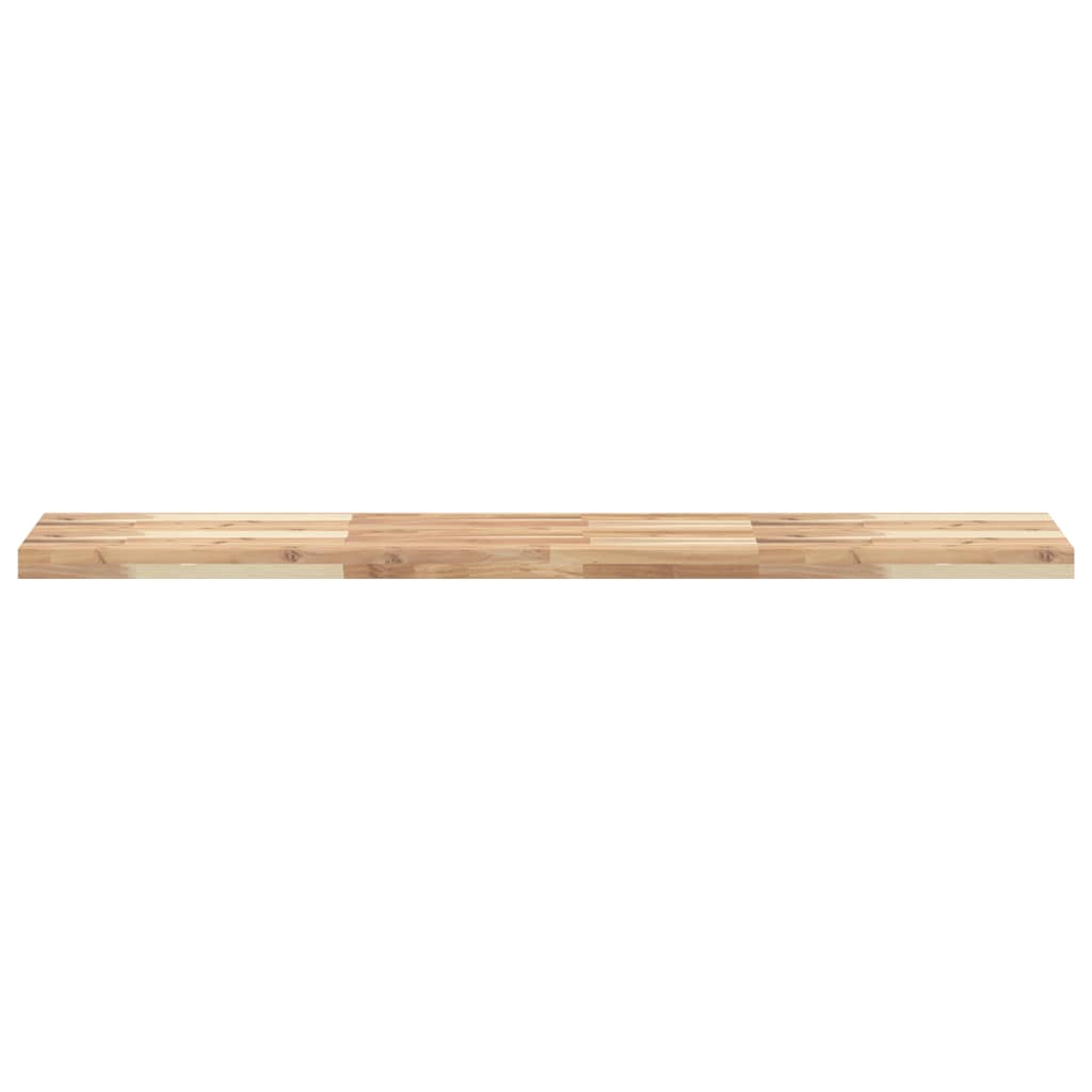 Mensole da Parete 2 pz 120x30x4 cm Legno Acacia Non Trattato