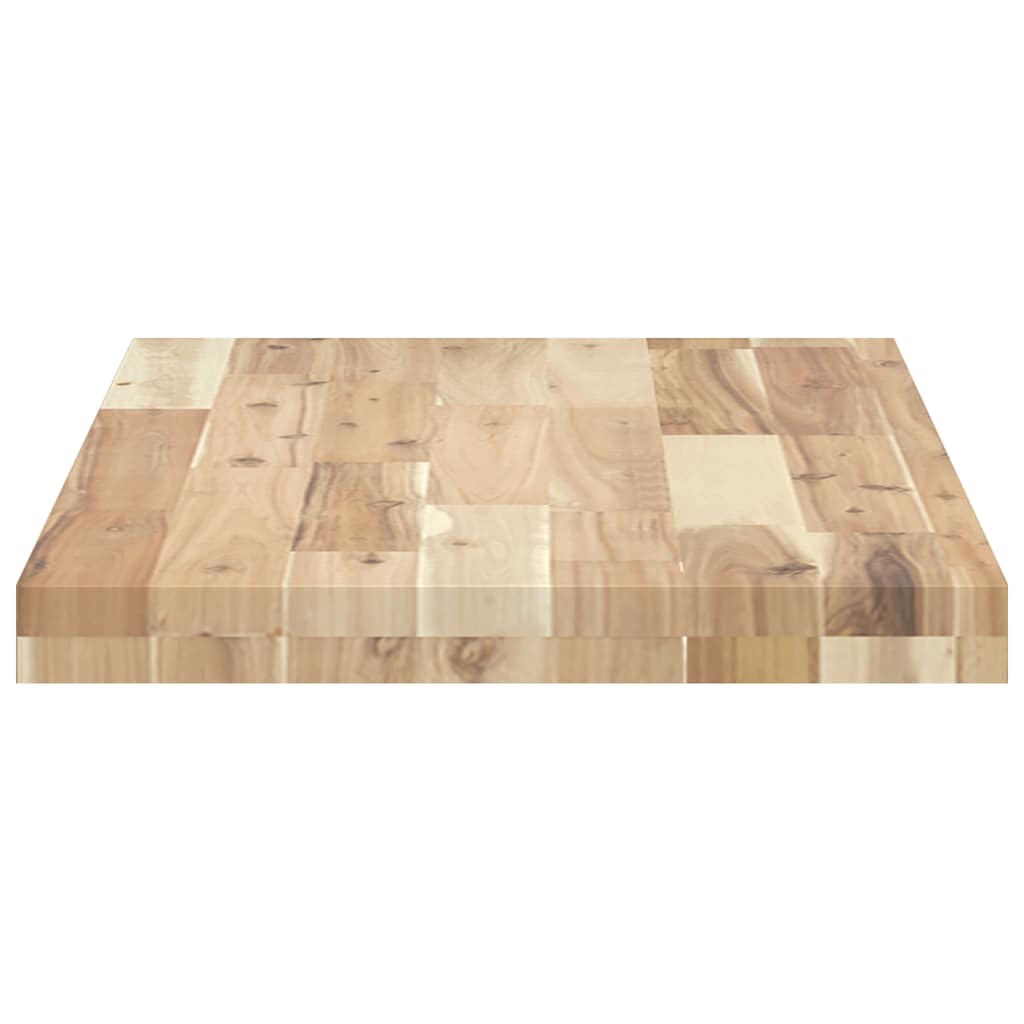 Mensole da Parete 2 pz 80x40x4 cm Legno Acacia Non Trattato