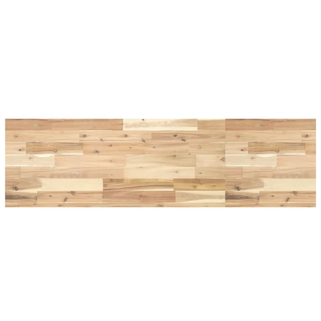 Ripiano a Parete 120x40x4 cm Legno Massello Acacia Non Trattato