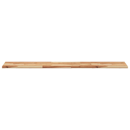 Ripiano a Parete 120x30x2cm Legno Massello Acacia Rifinito Olio