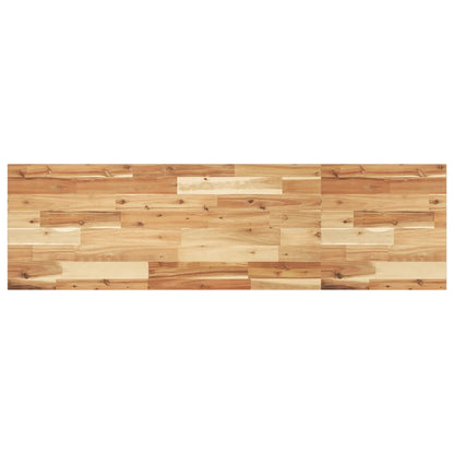 Ripiano a Parete 120x40x2cm Legno Massello Acacia Rifinito Olio