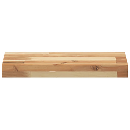 Ripiano a Parete 60x20x4 cm Legno Massello Acacia Rifinito Olio