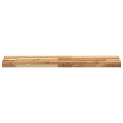 Mensole da Parete 2 pz 80x20x4 cm Legno Acacia Rifinito a Olio
