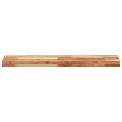 Mensole da Parete 2 pz 100x20x4 cm Legno Acacia Rifinito a Olio
