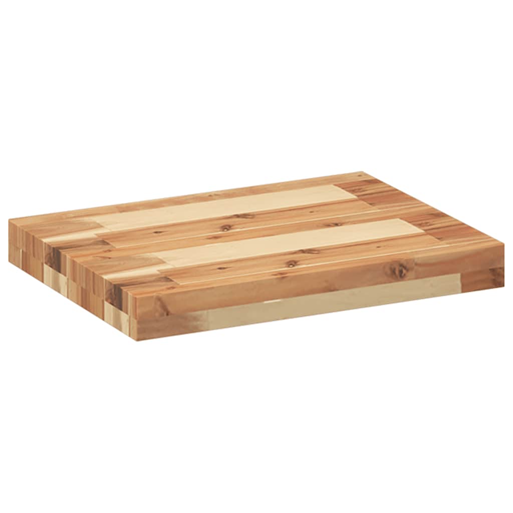 Ripiano a Parete 40x30x4 cm Legno Massello Acacia Rifinito Olio