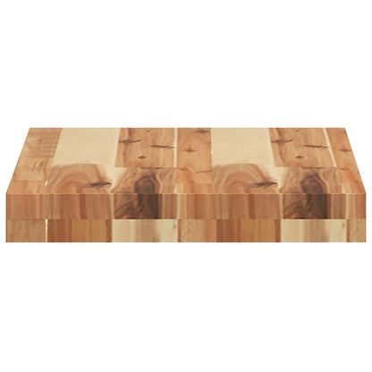 Mensole da Parete 3 pz 40x30x4 cm Legno Acacia Rifinito a Olio