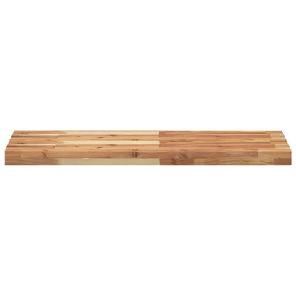 Ripiano a Parete 100x30x4cm Legno Massello Acacia Rifinito Olio